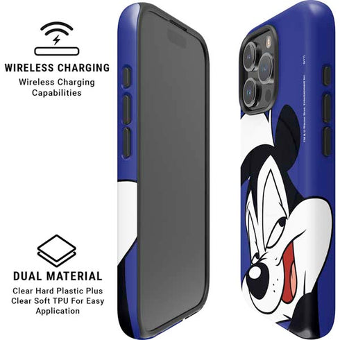 Looney Tunes Pepe Le Pew Zoomed In iPhone 16 Pro Max Magsafe Impact Case
