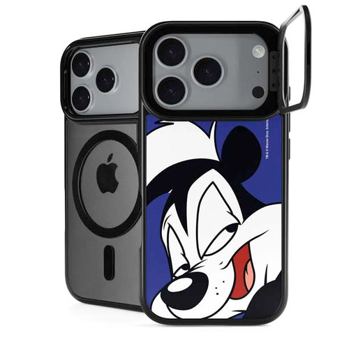 Looney Tunes Pepe Le Pew Zoomed In iPhone 18 Pro Kickstand Case