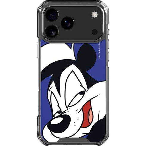 Looney Tunes Pepe Le Pew Zoomed In iPhone 18 Pro Max Clear Case