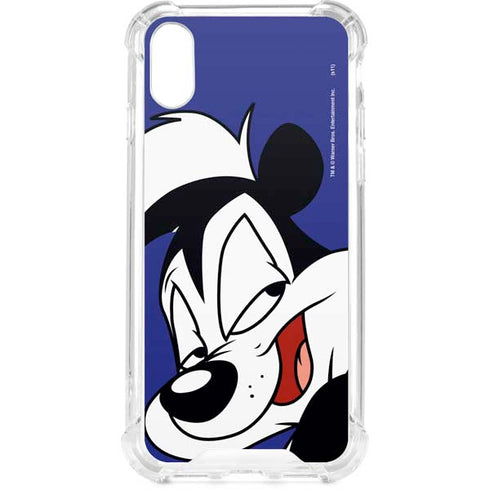Looney Tunes Pepe Le Pew Zoomed In iPhone XS Clear Case