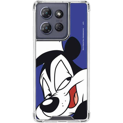 Looney Tunes Pepe Le Pew Zoomed In Moto G Play 5G (2025) Clear Case