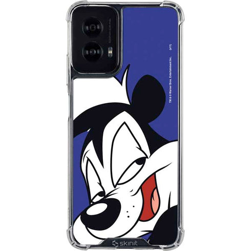 Looney Tunes Pepe Le Pew Zoomed In Moto G Power 5G (2024) Clear Case