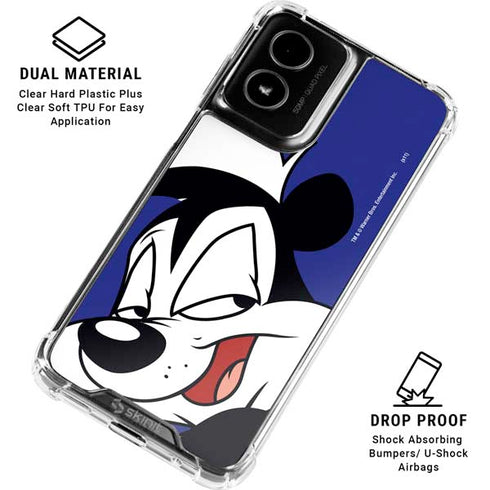 Looney Tunes Pepe Le Pew Zoomed In Moto G Power 5G (2024) Clear Case