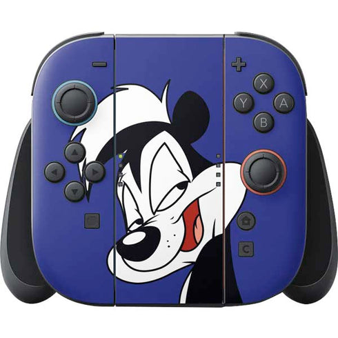 Looney Tunes Pepe Le Pew Zoomed In Nintendo Switch 2 (2025) Joy-Con Controller Skin