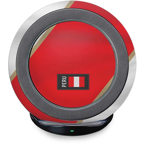 Peru Soccer Flag Fast Charge Wireless Charging Stand Skin