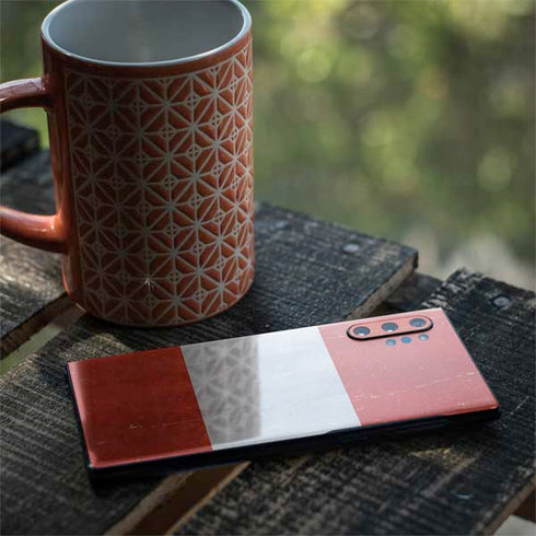 Peru Flag Distressed Galaxy Note 10 Plus Skin