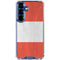 Peru Flag Distressed Galaxy S25 Clear Case