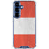 Peru Flag Distressed Galaxy S25 Plus Clear Case