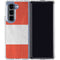 Peru Flag Distressed Galaxy Z Fold5 5G Clear Case