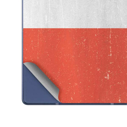 Peru Flag Distressed Galaxy Z Fold6 Skin