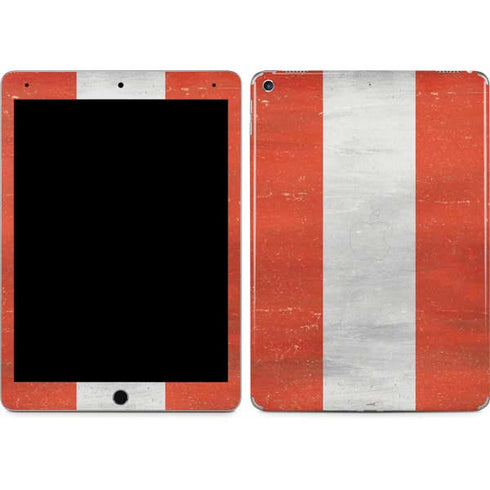 Peru Flag Distressed iPad Skins