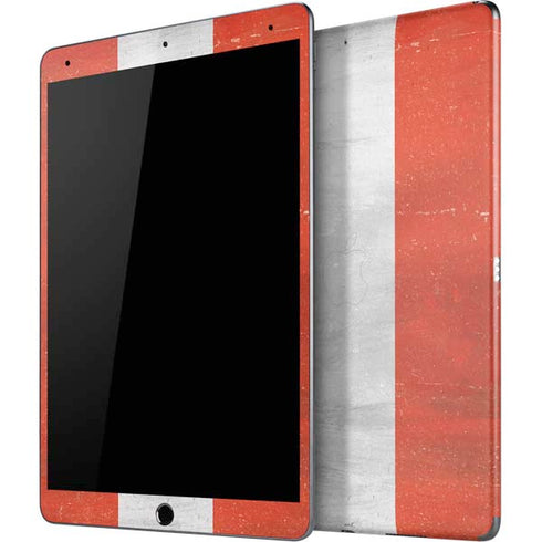 Peru Flag Distressed iPad Skins
