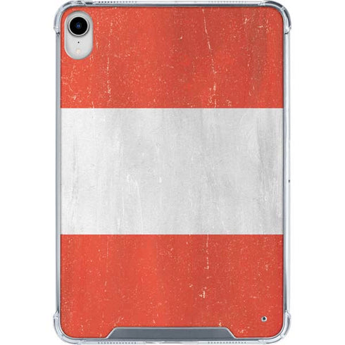 Peru Flag Distressed iPad 11th Gen (2025) Clear Case