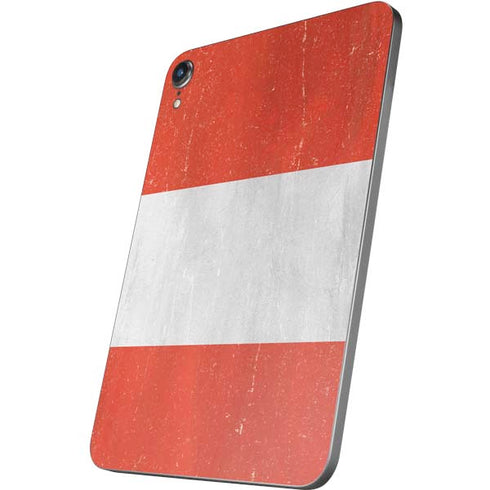 Peru Flag Distressed Apple iPad Mini Skin