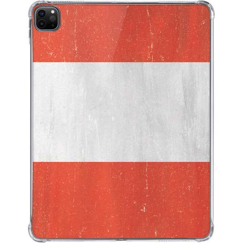 Peru Flag Distressed iPad Pro 11in (2024) Clear Case