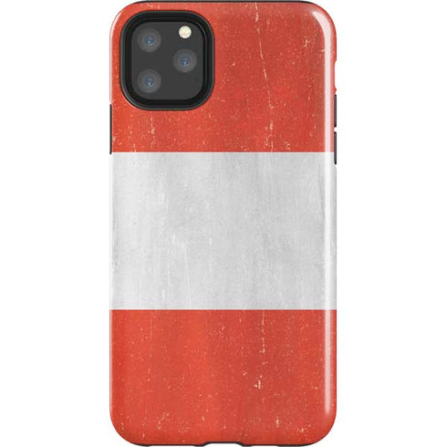 Peru Flag Distressed iPhone Cases
