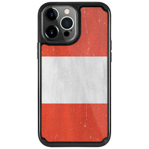 Peru Flag Distressed iPhone Cases