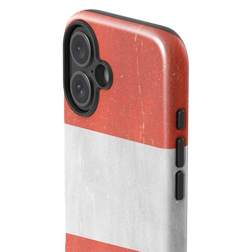 Peru Flag Distressed iPhone 16 Impact Case