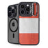 Peru Flag Distressed iPhone 16 Pro Max Kickstand Case