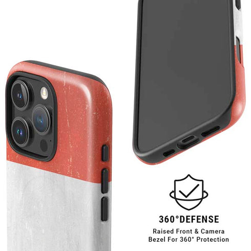 Peru Flag Distressed iPhone 16 Pro Max Magsafe Impact Case