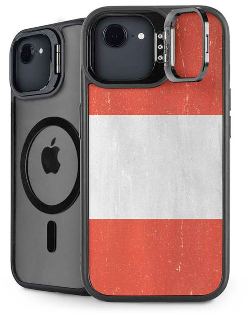 Peru Flag Distressed iPhone 16e Kickstand Case