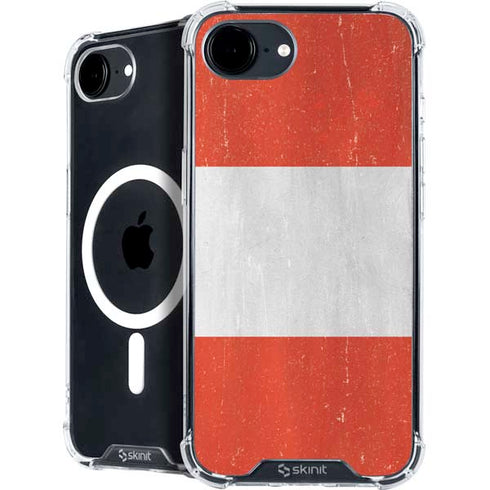 Peru Flag Distressed iPhone 16e MagSafe Case