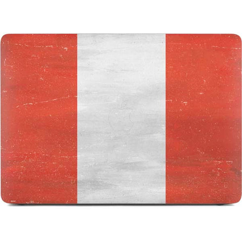 Peru Flag Distressed Apple MacBook Air Skin