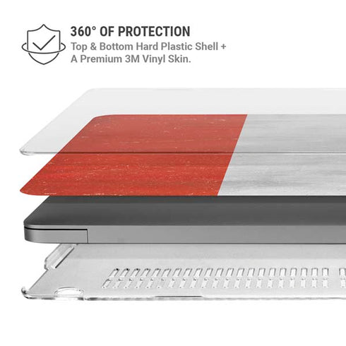 Peru Flag Distressed MacBook Cases