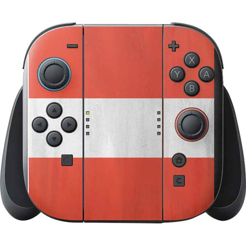 Peru Flag Distressed Nintendo Switch 2 (2025) with Joy-Con Skin