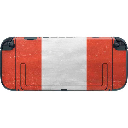 Peru Flag Distressed Nintendo Switch 2 (2025) with Joy-Con Skin