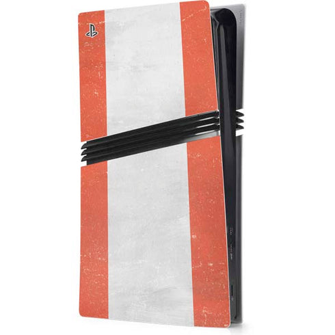 Peru Flag Distressed PS5 Pro Console Skin