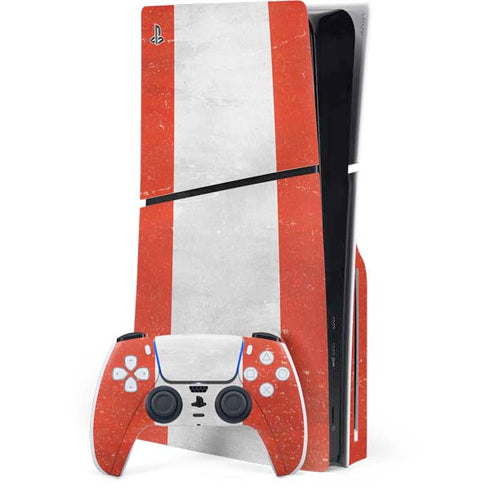 Peru Flag Distressed PlayStation PS5 Skins
