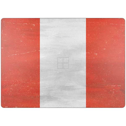 Peru Flag Distressed Surface Laptop 7 13.8in Skin