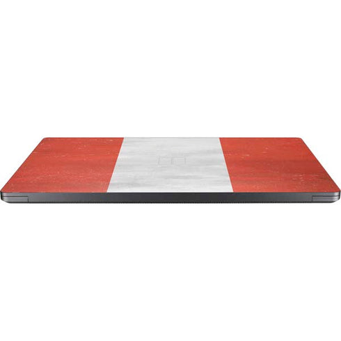 Peru Flag Distressed Surface Laptop 7 13.8in Skin