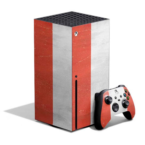 Peru Flag Distressed Xbox Series X Skins
