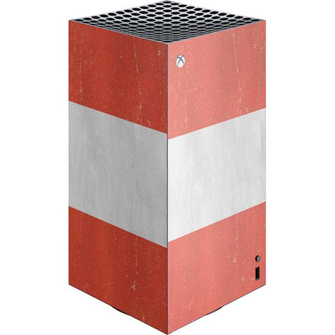 Peru Flag Distressed XBox Series X Digital Edition Console Skin