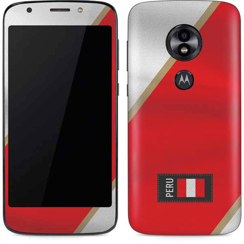 Peru Soccer Flag Moto E5 Play Skin