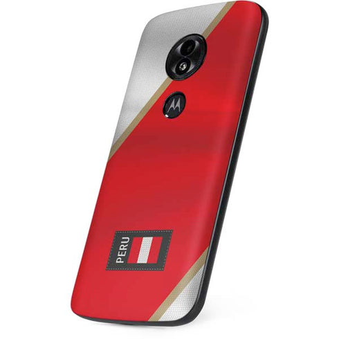 Peru Soccer Flag Moto E5 Play Skin
