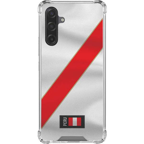 Peru Soccer Flag Galaxy A17 Clear Case