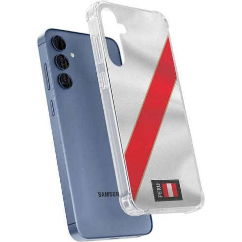Peru Soccer Flag Galaxy A35 5G Clear Case