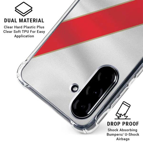 Peru Soccer Flag Galaxy A36 5G Clear Case