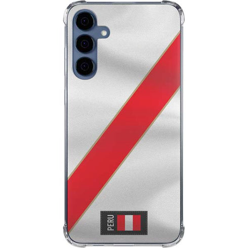 Peru Soccer Flag Galaxy A55 5G Clear Case