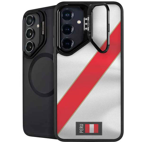 Peru Soccer Flag Galaxy S25 Plus Kickstand Case