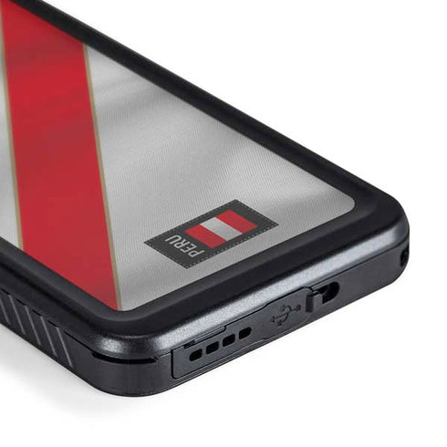 Peru Soccer Flag Galaxy S24 Plus Waterproof Case