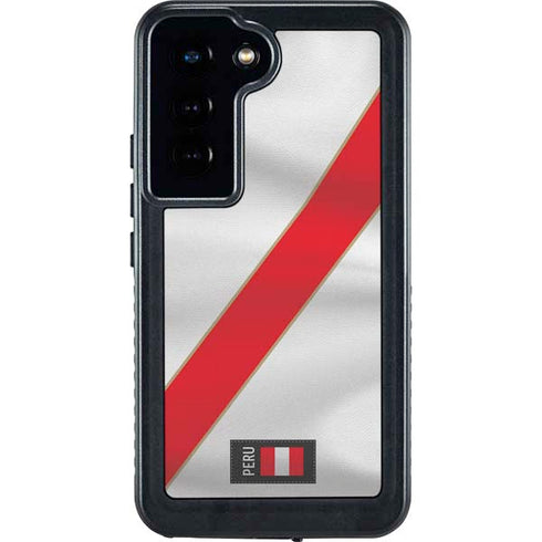 Peru Soccer Flag Galaxy S24 Waterproof Case