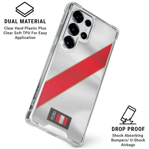 Peru Soccer Flag Galaxy S26 Ultra Clear Case