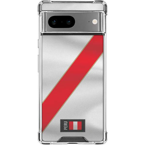 Peru Soccer Flag Google Pixel 8a Clear Case