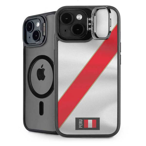 Peru Soccer Flag iPhone 14 Kickstand Case
