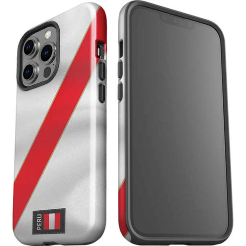 Peru Soccer Flag iPhone 15 Pro Impact Case