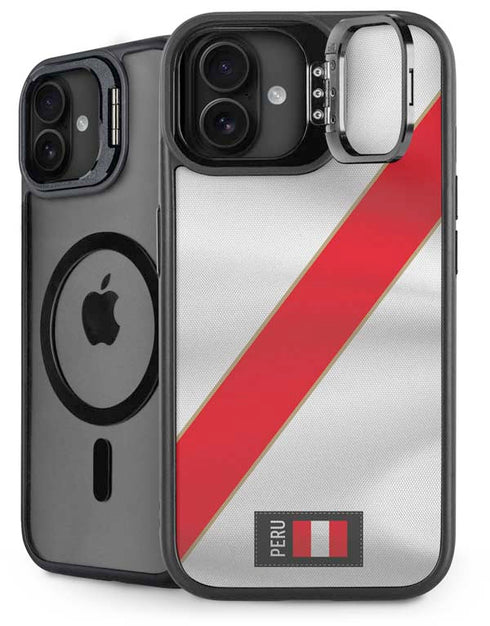 Peru Soccer Flag iPhone 16 Kickstand Case